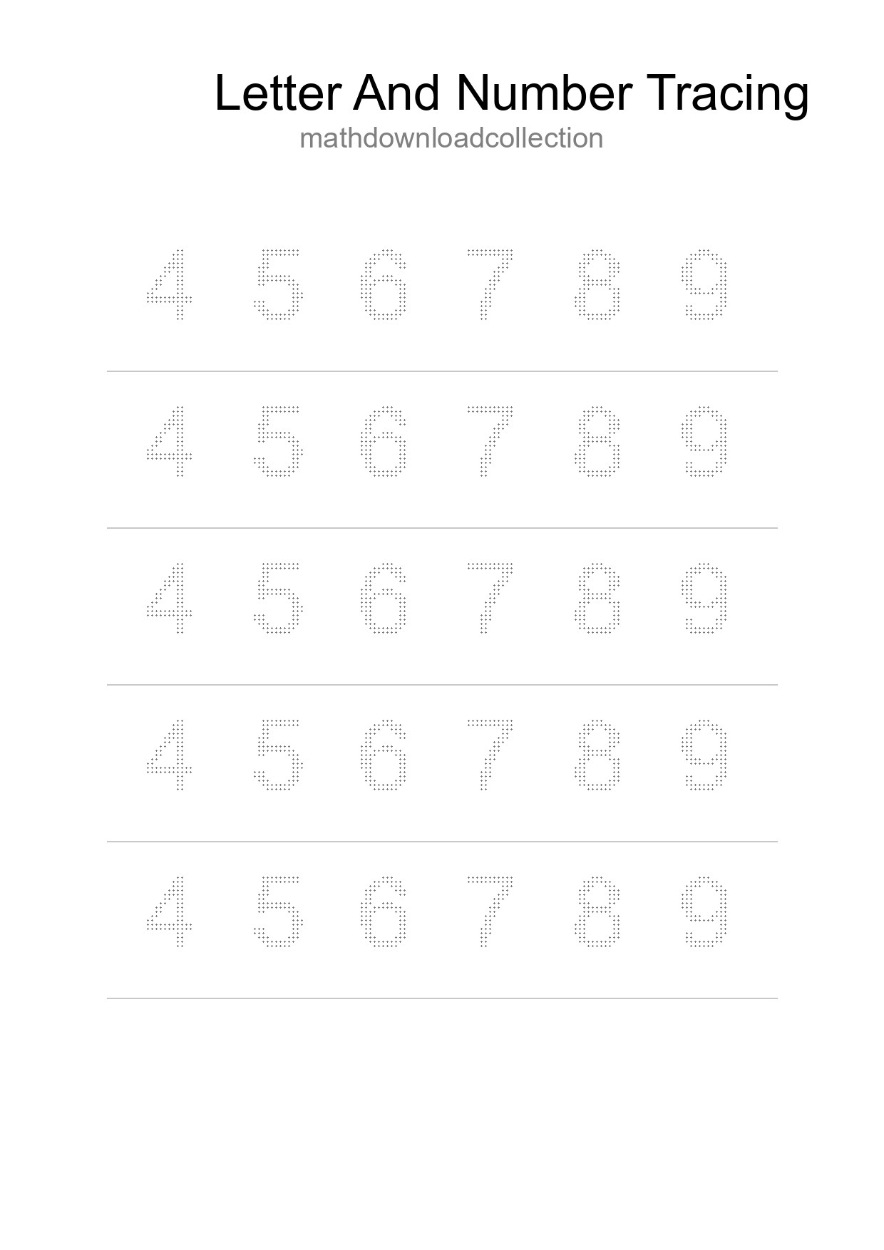 Printable Tracing Worksheet For Kids - Part 65